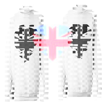 I Love United Kingdom Uk T-Shirt | British Flag Heart Outfit