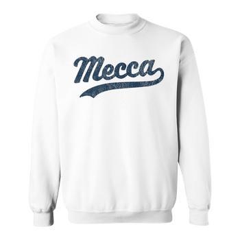T-Shirt Homme MECCA Vintage Bleu - Coupe Regular Premium - Neuf Avec Étiquette