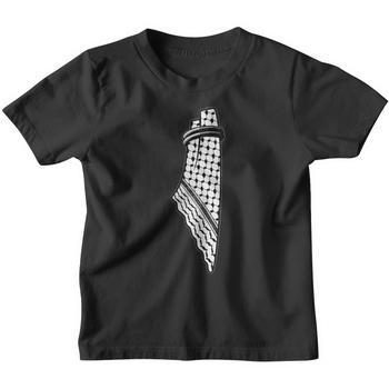 T-Shirt Homme Luxogo Free Palestine - Manches Courtes Noir - Coupe Régulière Qualité Supérieure