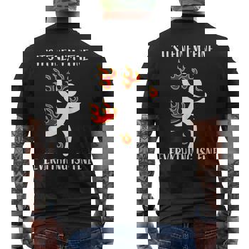 I Tried It & Home, Stickman On Fire Funny Science T-Shirt I Tried It & Home, Stickman On Fire Funny Science T-Shirt