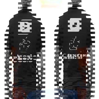 Subscribe Play Tube Button Vlogger T-Shirt