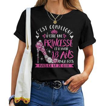 T-shirt Humour 18 Ans Fille – Message Drôle Et Ironique Pour Fêter La Majorité
