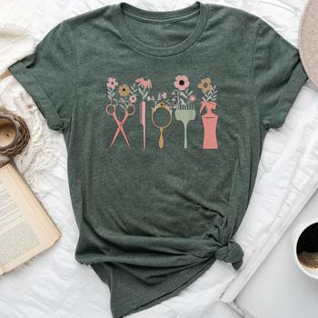 Evolution Of A Hairdresser - T-Shirt In Cotone Biologico Per Parrucchiere, Donna, Jonny Cotton - 2