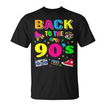 Back To 90'S 1990S Vintage Retro Nineties Costume Party Men's T-shirt Back  Print | Seseable UK