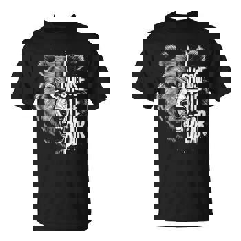 I Choose The Bear In The Woods Wild Bear Men's T-shirt Back Print