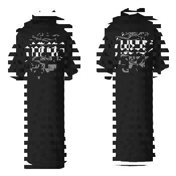 Jimenez Filigree Old English Men's T-shirt Back Print