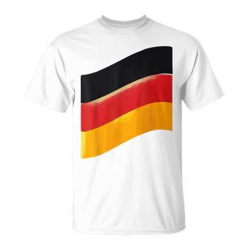 T-shirt Femme Tegernsee Bavière - Col V, Motif Montagne Drapeau Allemand - Cadeau Voyage Allemagne
