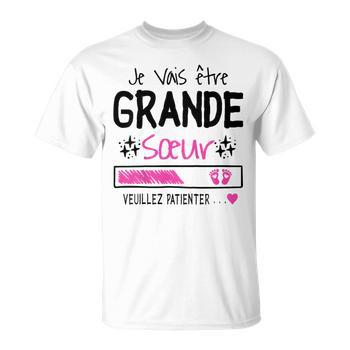 Edward Sinclair T-Shirt 'Je Vais être Grande Soeur' Rose Fille