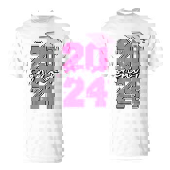 Senior 2024 Pink Graduation Class Of 2024 Graduate Men's T