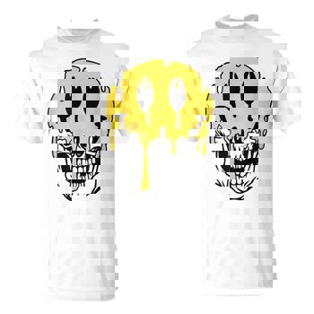 Y2k Smiling Skull Face Cyber Streetwear Graphic Men's T Y2k Smiling Skull Face Cyber Streetwear Graphic Men's T