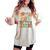 Groovy Auntie Retro Aunt Birthday Matching Family Party Women's Oversized Comfort T-shirt Ivory