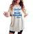Spoiled By My Blue Collar Man Wife Groovy On Back Women's Oversized Comfort T-shirt Ivory