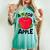 A Is For Apple Kindergarten Preschool Teacher Appreciation Women's Oversized Comfort T-shirt Chalky Mint