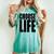 Choose Life Vintage 80S Choose Life Vintage 80S Women's Oversized Comfort T-shirt Chalky Mint