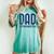 Dad Strength Fathers Day Women's Oversized Comfort T-shirt Chalky Mint