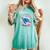 Turtle Nana Nana Sea Tortoise Turtle Women's Oversized Comfort T-shirt Chalky Mint