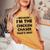 Because Im The Chicken Chaser That's Why Women's Oversized Comfort T-shirt Mustard