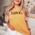 Happy Valentines Day Red Heart Love Cute V-Day Kid Women's Oversized Comfort T-shirt Mustard