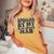 Spoiled By My Blue Collar Man Groovy Wife On Back Women's Oversized Comfort T-shirt Mustard