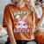 Cute Bunny Face Bublegum Happy Easter For Girls Women's Oversized Comfort T-shirt Yam