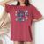In My American Girl Era Retro 4Th Of July Fourth Groovy Women's Oversized Comfort T-shirt Crimson