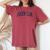 Anderson Island Wa Vintage Athletic Sports Jsn2 Navy Print Women's Oversized Comfort T-shirt Crimson