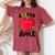 A Is For Apple Kindergarten Preschool Teacher Appreciation Women's Oversized Comfort T-shirt Crimson