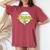 Let's Go Bananas Women's Oversized Comfort T-shirt Crimson