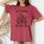 Just A Who Love Yoga Vintage For Womens Women's Oversized Comfort T-shirt Crimson
