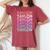 Retro Taylor Girl Boy First Name Pink Groovy Birthday Party Women's Oversized Comfort T-shirt Crimson