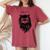 Hiss Off Cute Cat Pun Punny Meow Cat Lover Dad Mom Women's Oversized Comfort T-shirt Crimson