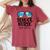 School Nurse Off Duty Sunglasses Beach Summer Women's Oversized Comfort T-shirt Crimson