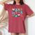 Toy Story Mama Boy Mom Mother's Day For Womens Women's Oversized Comfort T-shirt Crimson