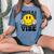 Twelve Is A Vibe 12Th Birthday Groovy Boys Girls 12 Year Old Women's Oversized Comfort T-shirt Blue Jean
