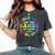 1St Grade Field Day 2024 Let Game Begin For Kid Teacher Girl Women's Oversized Comfort T-Shirt Pepper