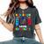 5Th Grade Level Complete Graduation Class Of 2024 Boys Gamer Women's Oversized Comfort T-Shirt Pepper