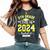 5Th Grade Nailed It 5Th Grade Graduation Class Of 2024 Women's Oversized Comfort T-Shirt Pepper