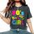 80S Girl 1980S Theme Party 80S Costume Outfit Girls Women's Oversized Comfort T-Shirt Pepper