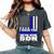 I Back The Blue For My Son Proud Police Mom Dad Cop's Parent Women's Oversized Comfort T-Shirt Pepper