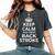 Back Stroke Swimmers 'Keep Calm And Swim Back Stroke' Women's Oversized Comfort T-Shirt Pepper