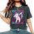 Best Friend Of The Birthday Girl Dabbing Unicorn Girl Women's Oversized Comfort T-Shirt Pepper