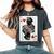 Black Queen Of Hearts Card Deck Game Proud Black Woman Women's Oversized Comfort T-Shirt Pepper
