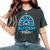 Blue Rainbow Autism Awareness Sister Heart Puzzle For Girls Women's Oversized Comfort T-Shirt Pepper