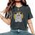 Boho Mystical Feathers Cat Moon Phases Cats Lovers Women's Oversized Comfort T-Shirt Pepper