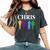 Chris 2024 Chris First Name Personalized For Women Women's Oversized Comfort T-Shirt Pepper