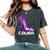 Crush Lupus Awareness Purple High Heel Purple Ribbon Womens Women's Oversized Comfort T-Shirt Pepper