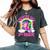 Crushing Into 3Rd Grade Dabbing Unicorn Back To School Girls Women's Oversized Comfort T-Shirt Pepper