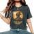 Cyberpunk Girl Solar Eclipse Muncie Indiana In Women's Oversized Comfort T-Shirt Pepper