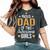 Dad Of 2 Girls Two Daughters Father's Day Women's Oversized Comfort T-Shirt Pepper