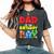 Dad And Mom Birthday Boy Gorilla Game Family Matching Women's Oversized Comfort T-Shirt Pepper